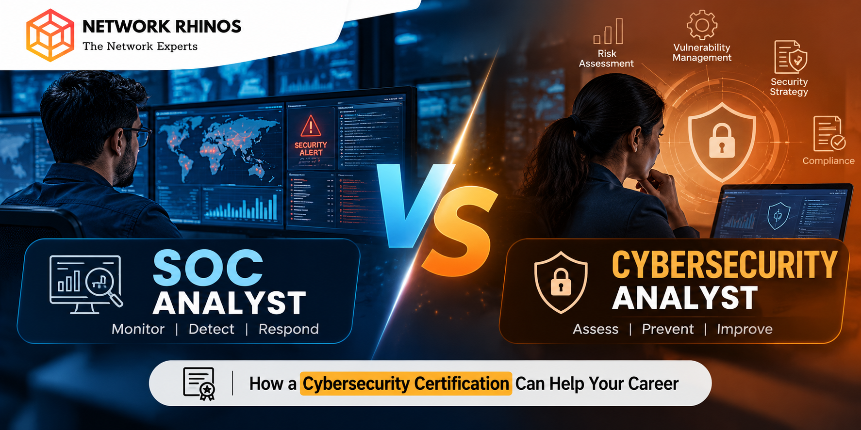 SOC Analyst vs Cybersecurity Analyst: What’s the Difference?