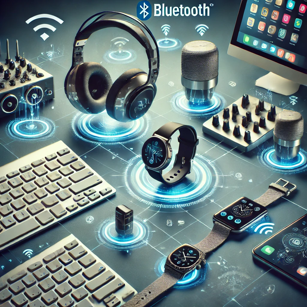 Bluetooth devices and connectivity illustration